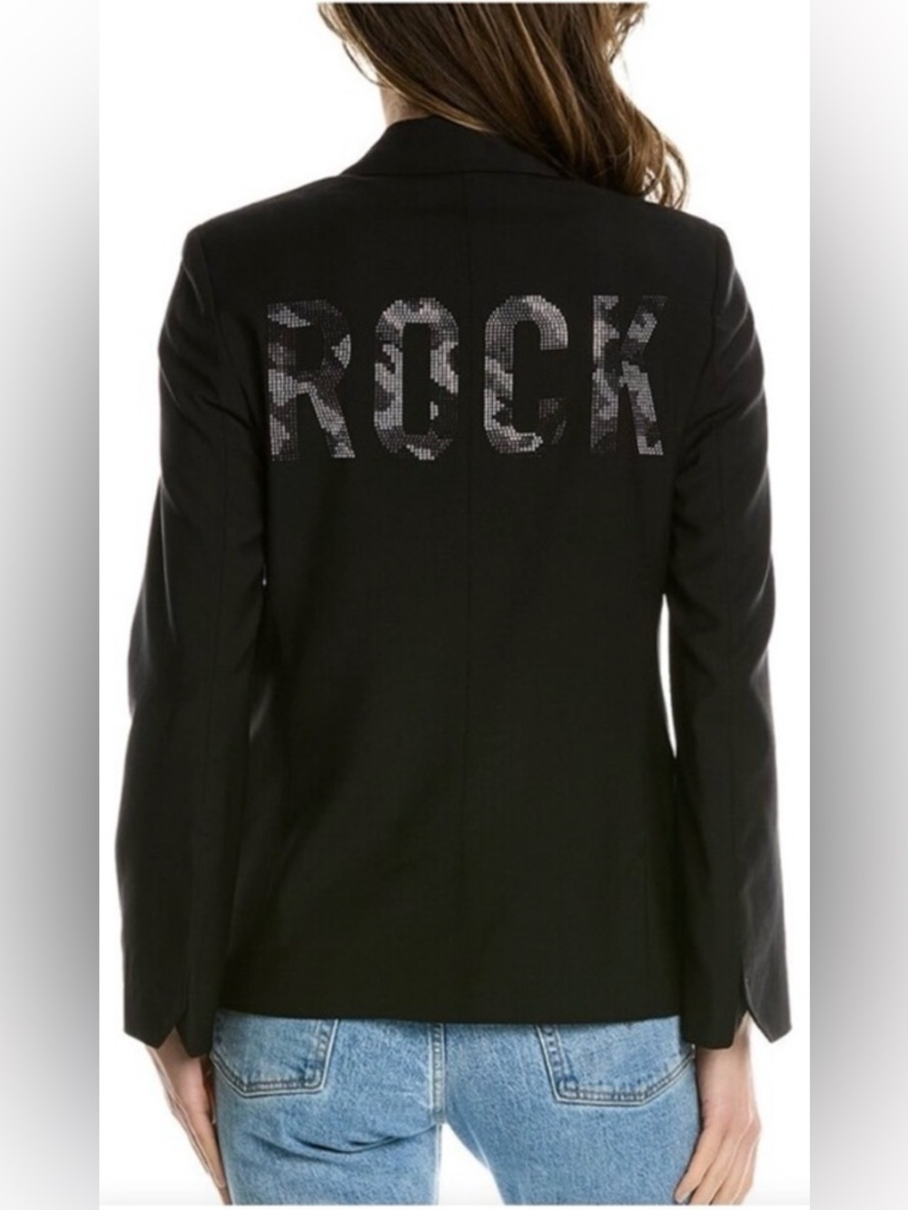 Zadig & Voltaire Vedy Rock Strass Black BlazerWomen’s 38